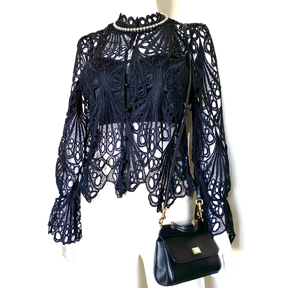 NWT Haute Monde Victorian Style Blouse S